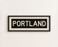 Framed Portland Oregon Bus Scroll