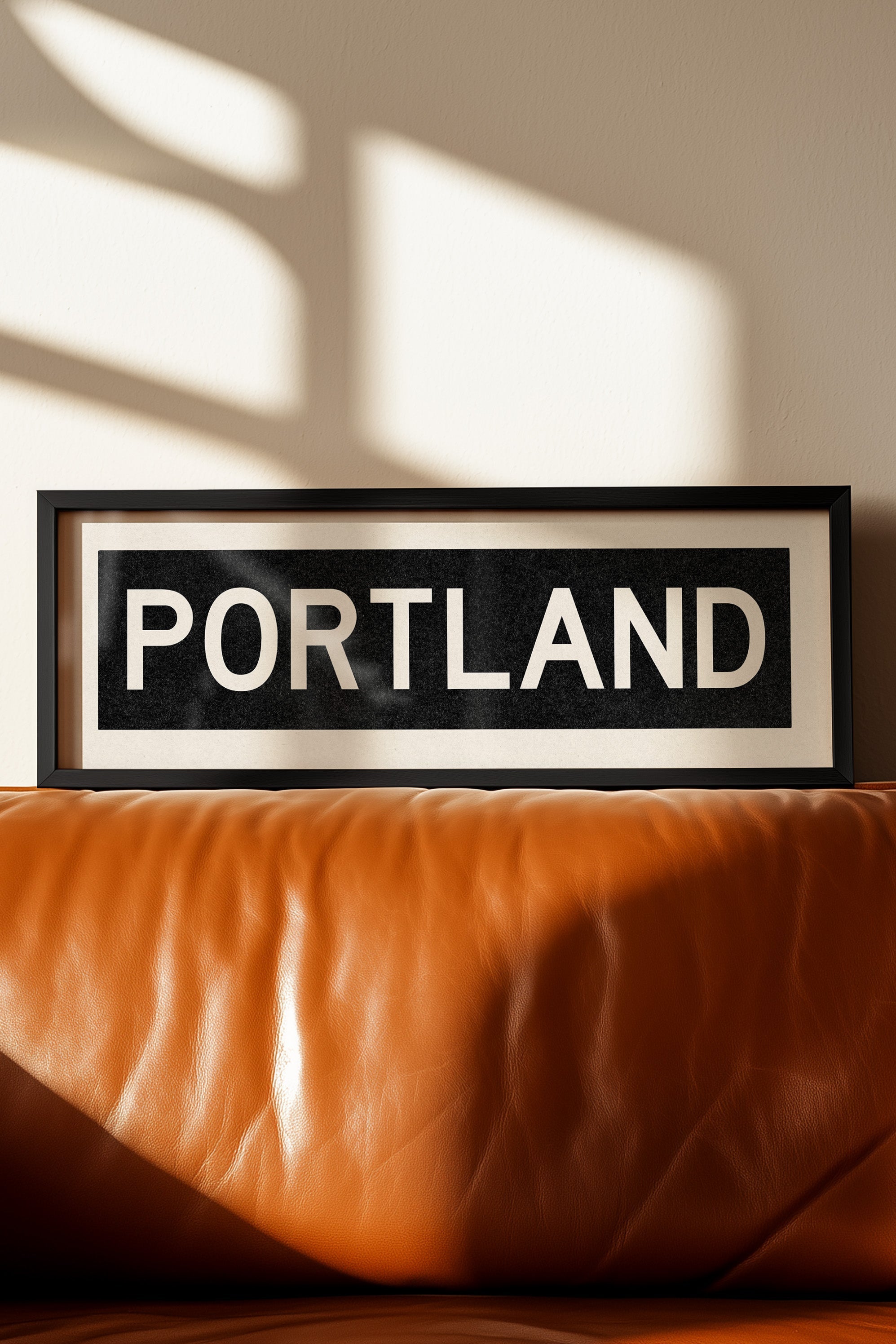 Framed Portland Oregon Bus Scroll
