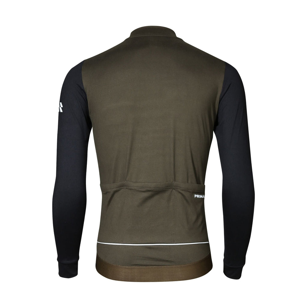 Alitios Men's Khaki/Black Long Sleeve Vertos Jersey