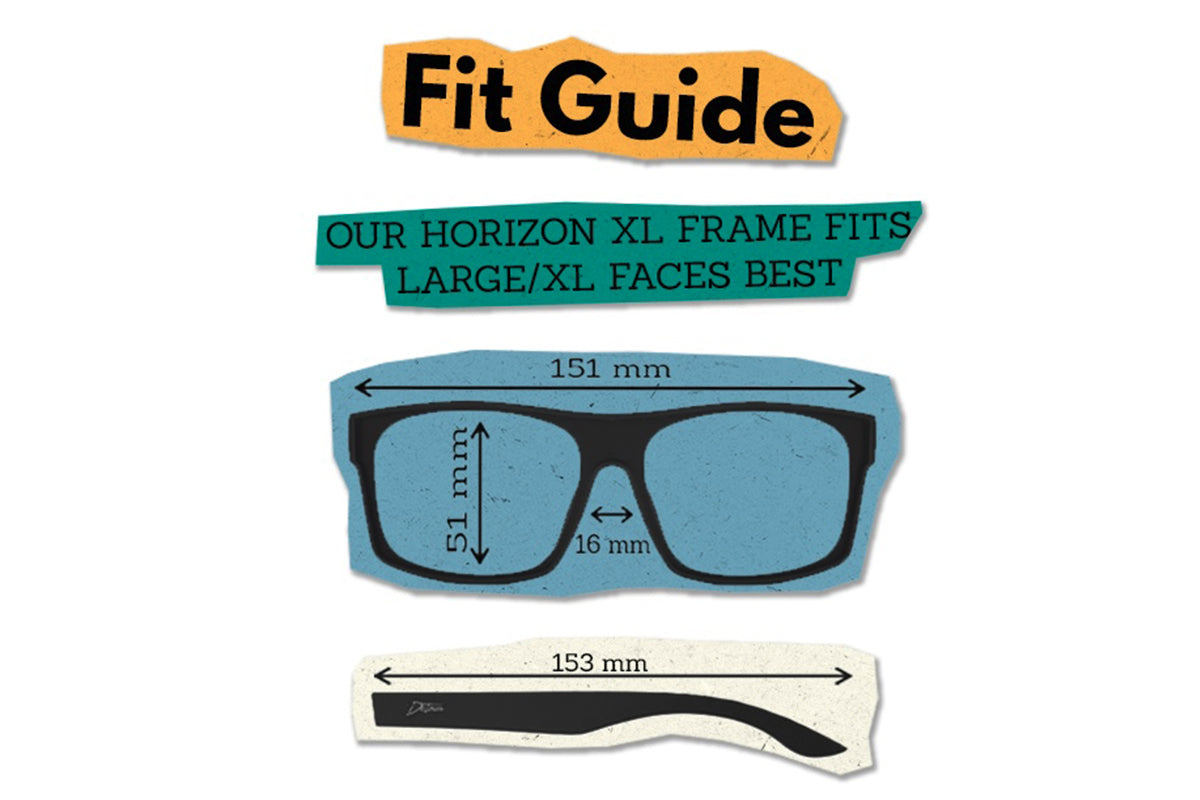 Horizon XL - Matte Black - Red Sunset Polarized