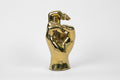 Horned Frog Hand Sign Sculpture in Brass