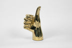 Thumbs Up or "Gig 'Em, Aggies" Hand Sign Sculpture in Brass