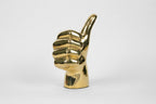Thumbs Up or "Gig 'Em, Aggies" Hand Sign Sculpture in Brass