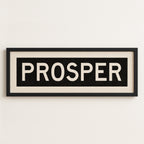 Framed Prosper Bus Scroll Sign