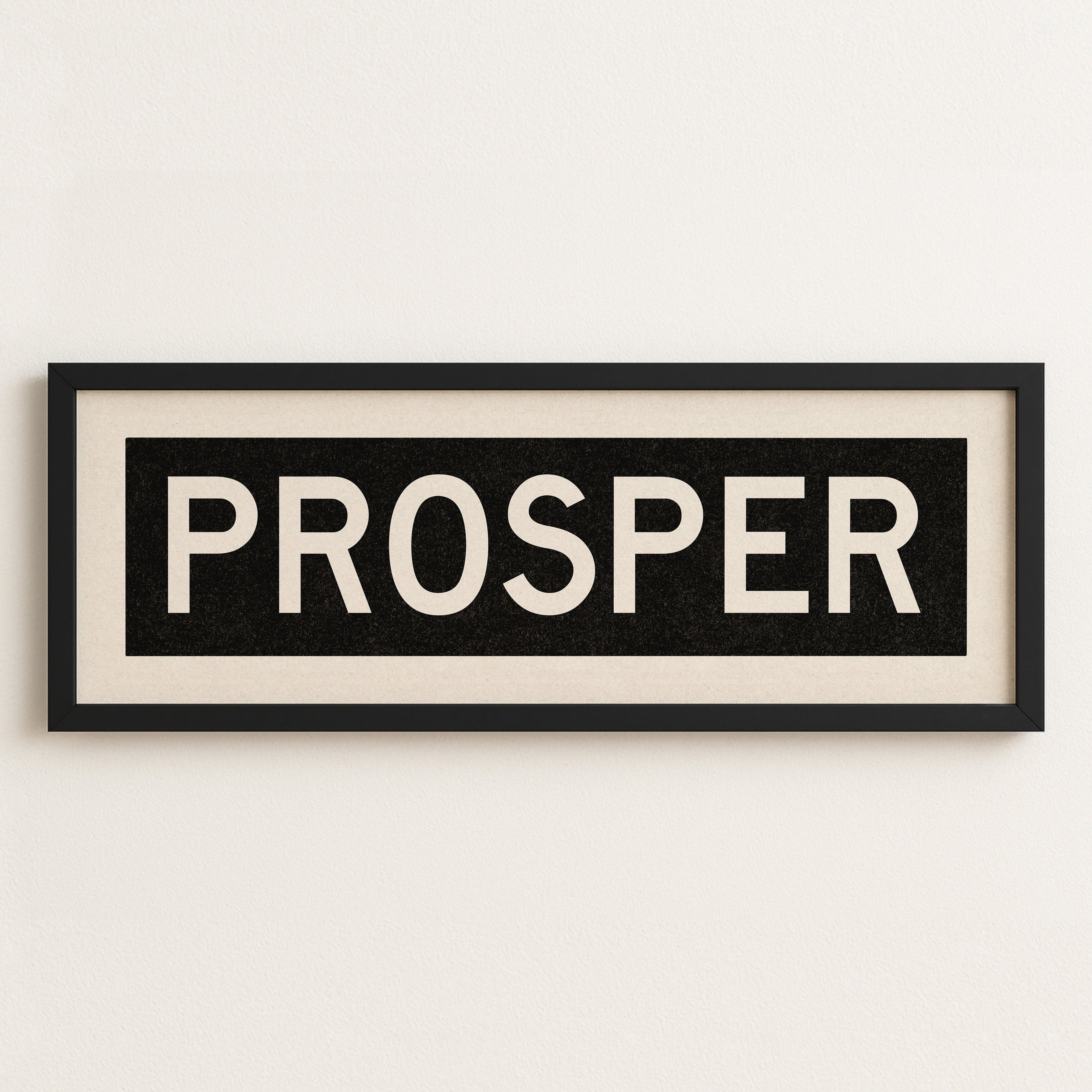 Framed Prosper Bus Scroll Sign