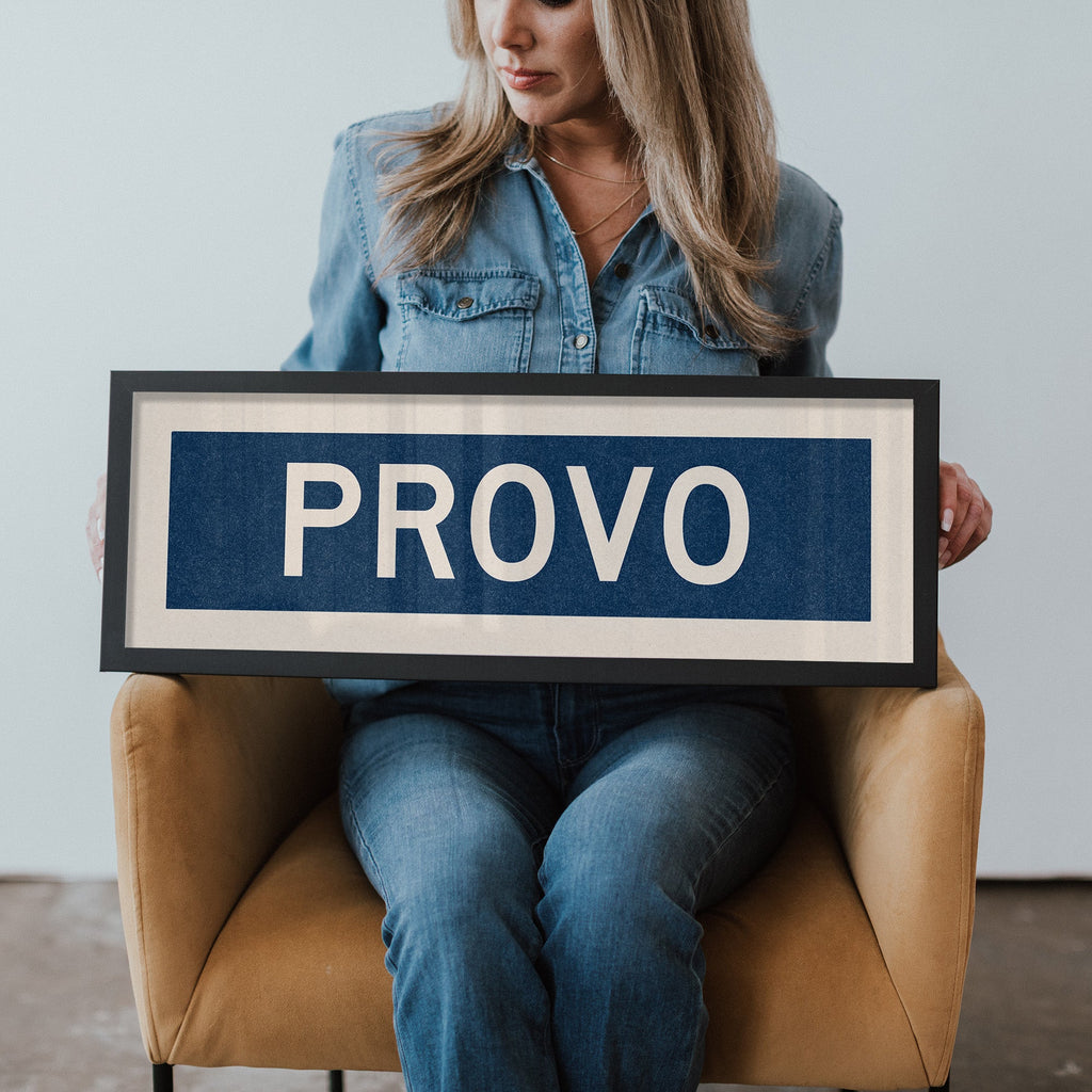 Framed Provo Navy Bus Scroll