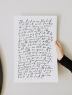 Print: The Lord Is My Shepherd, 11x17
