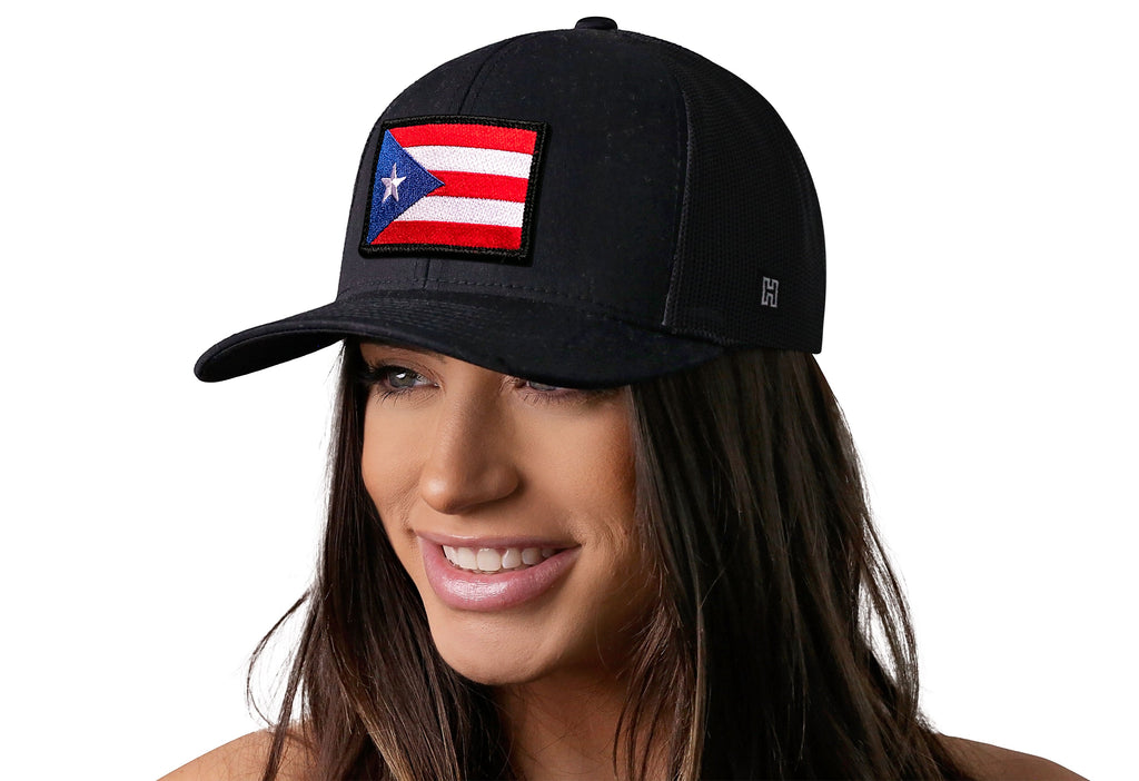 Puerto Rico Flag Trucker Hat  |  Puerto Rican Snapback