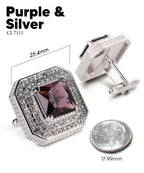 Large Square Crystal Diamond Cufflinks CL71XX
