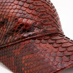 Boss Tan Python Leather Cap