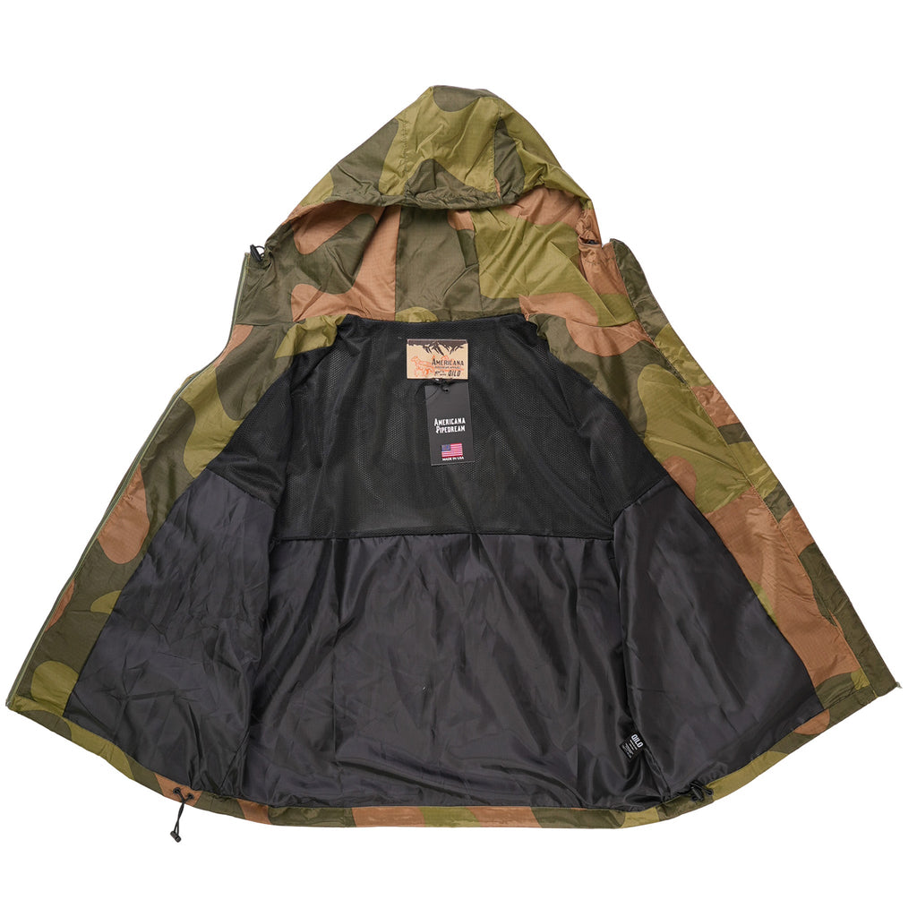 QILO x AP Retro Windbreaker in Norwegian Woodland