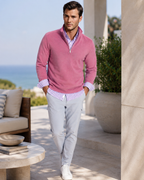 Voey Quarter Zip Sweatshirt - Wine