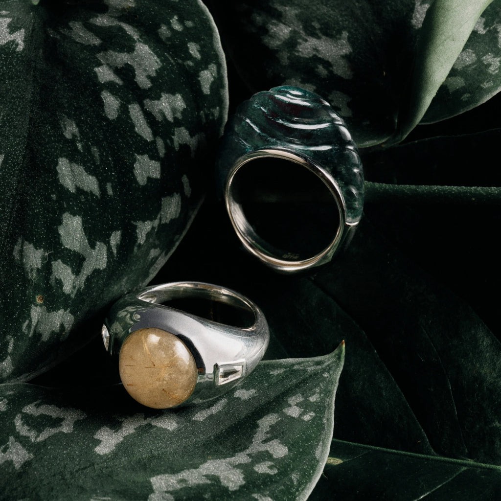 Carved Wave Ring