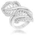 Lina 0.4ct CZ Leaf Wrap Ring