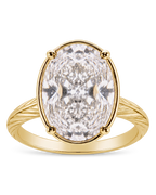 Sterling Silver Oval Cut CZ Cocktail Ring