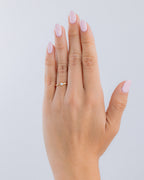 Sterling Silver Blue Opal Solitaire Ring