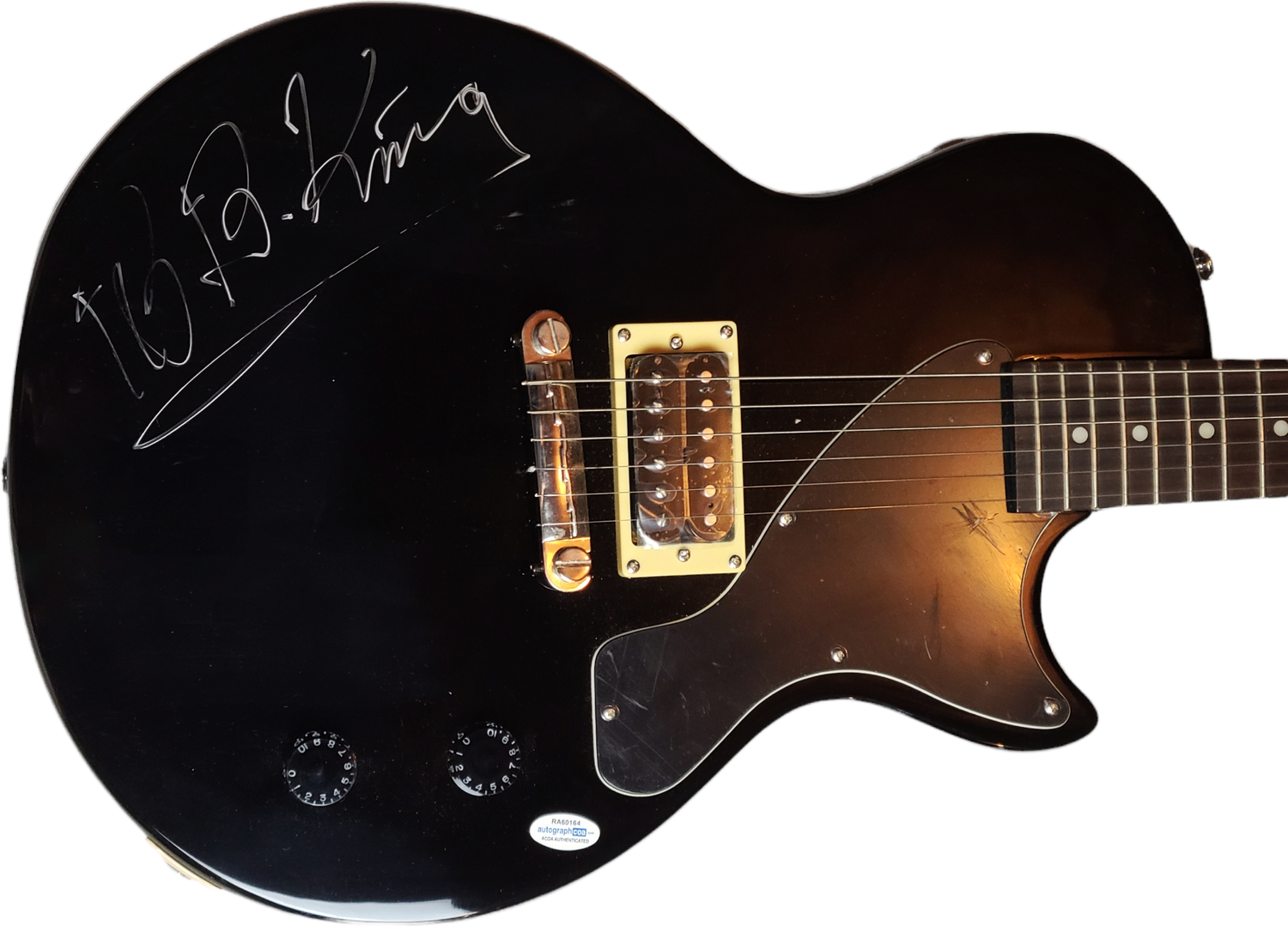 B.B. King Signed Autographed Gibson Epiphone Guitar UACC AFTAL RACC TS ACOA