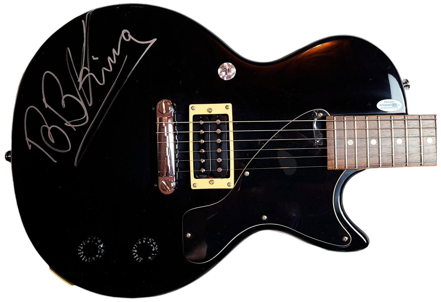 B.B. King Signed Autographed Gibson Epiphone Guitar UACC AFTAL RACC TS ACOA