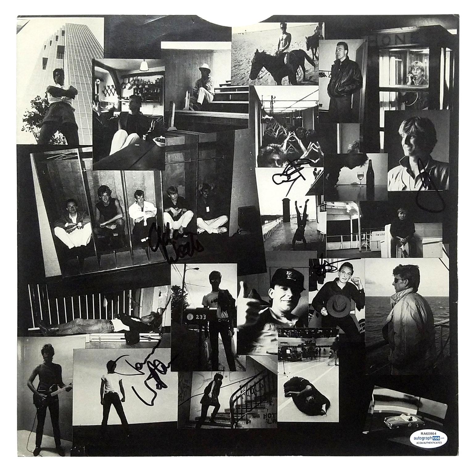 The Fixx Signed X5 Autographed LP Album Sleeve Insert ACOA