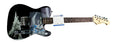 The Who Pete Townshend Autographed Custom Repurposed Graphics Photo Guitar ACOA
