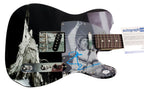 The Who Pete Townshend Autographed Custom Repurposed Graphics Photo Guitar ACOA