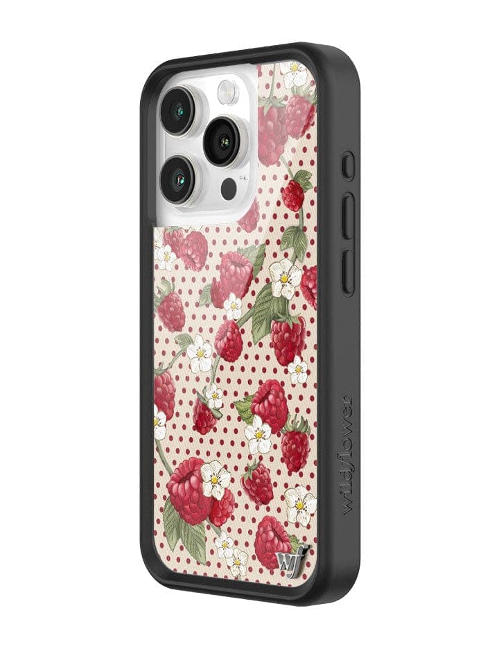 Raspberry Polka Dot iPhone Case