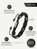 Black Onyx Beaded Bracelet - Havana