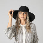 Women's Ribbon Braid Large Brim Hat