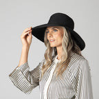 Women's Ribbon Braid Large Brim Hat