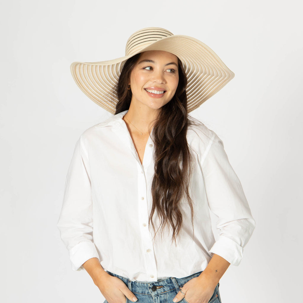 Bella - Wide Brim Floppy Sun Hat