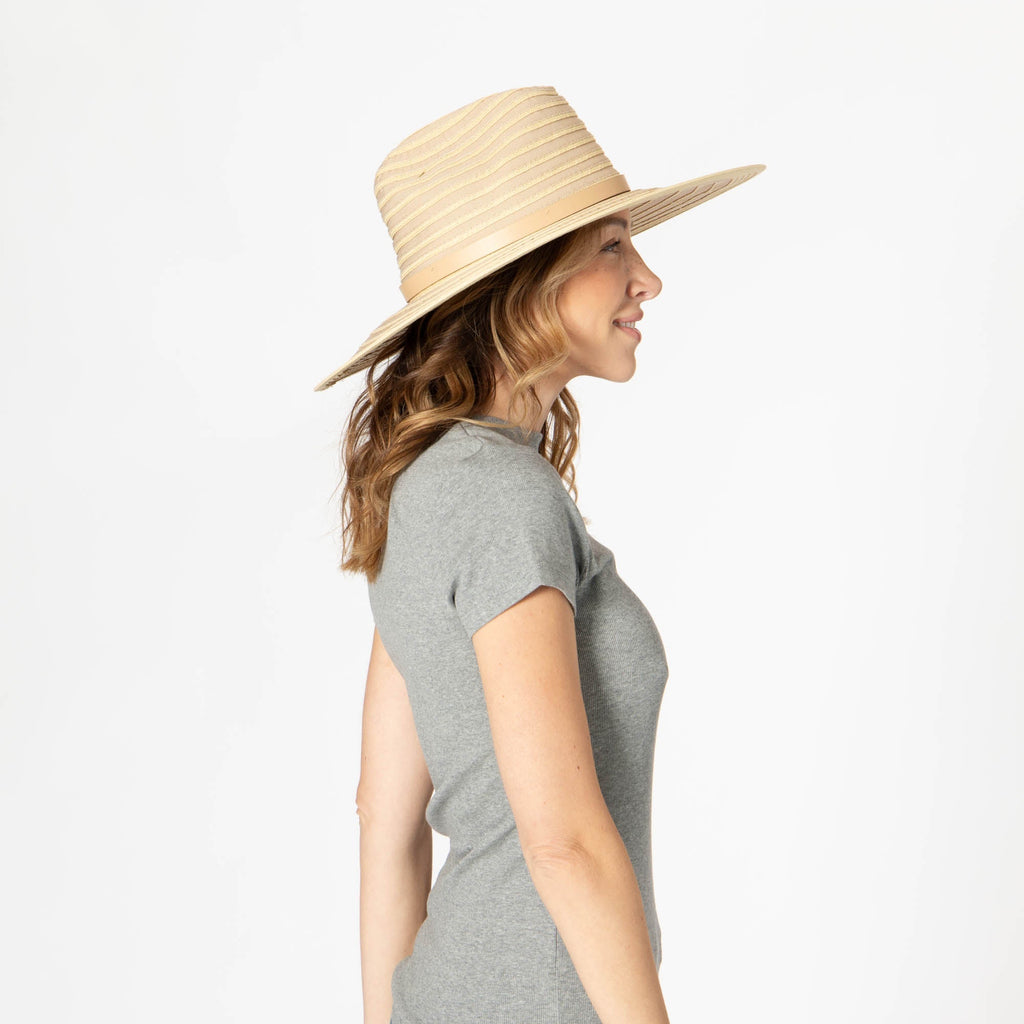 Renata - Wide Brim Cattleman's Crease Sun Hat