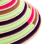 Women's Multi Colored Wide Brim Sun Hat