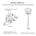 IGI Certified 5 Carat Lab Grown Diamond Solitaire Engagement Ring
