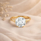 IGI Certified 5 Carat Lab Grown Diamond Solitaire Engagement Ring