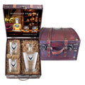 Air Force Wings Royal Decanter and 2 Glasses with Chest Box