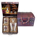250th Anniversary Marine Corps Royal Decanter and 2 Glasses with Chest Box