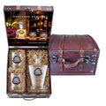 America's 250th Anniversary Eagle Head with Flag Royal Decanter and 2 Glasses with Chest Box