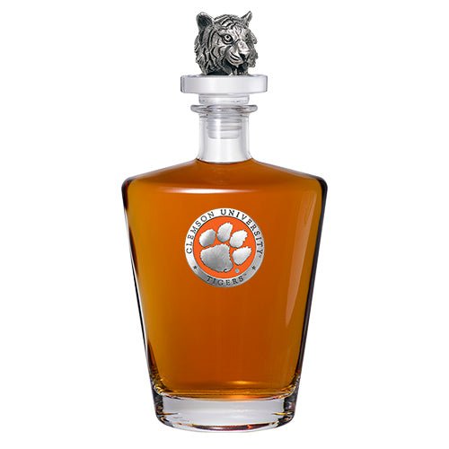 Clemson Tigers Royal Decanter with 3D Top