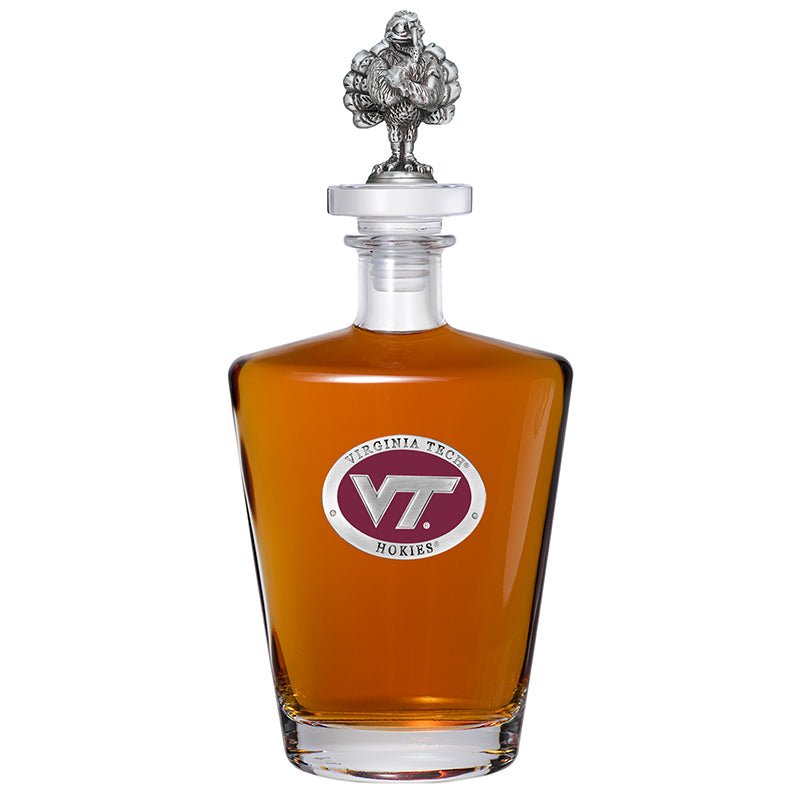 Virginia Tech University VT Logo Royal Decanter with 3D Top