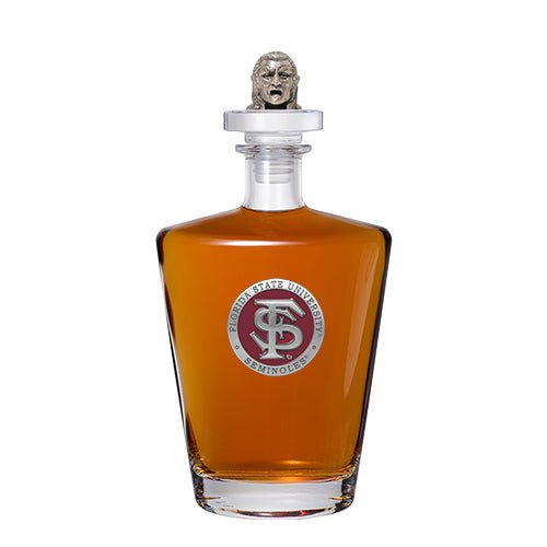 Florida State University FS Logo Royal Decanter with 3D Top