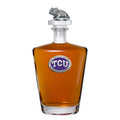 Texas Christian University Royal Decanter Red with 3D Top