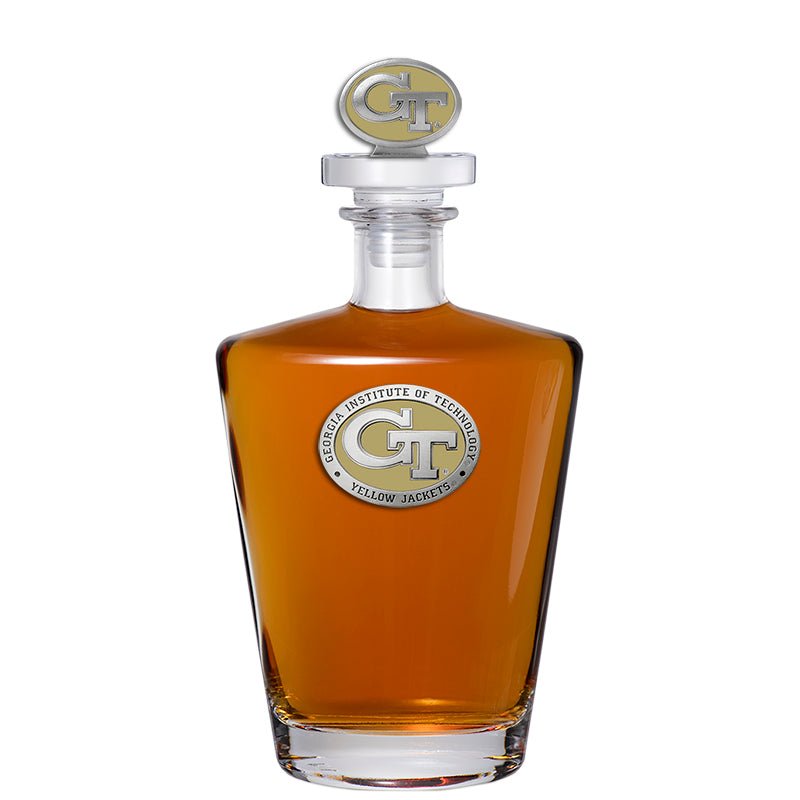 Georgia Tech Yellow Jackets GT Logo Royal Decanter with 3D Top