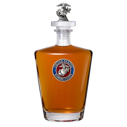 Marine Corps Royal Decanter Red with 3D Top