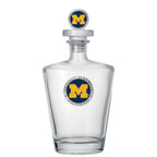 Univerity of Michigan Royal Decanter w/ 3D Top