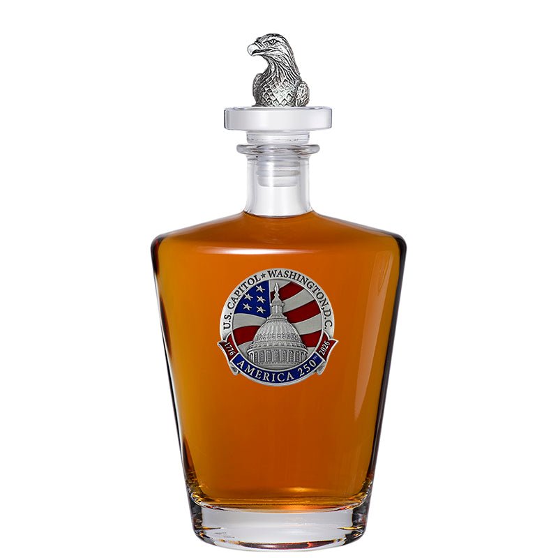 America's 250th Anniversary Capitol Dome Royal Decanter with Eagle Head 3D Top