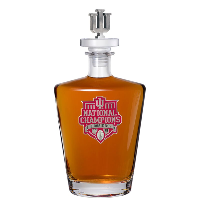 Indiana Hoosiers Football National Championship 2025 Royal Decanter w/ 3D Top