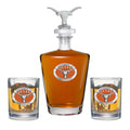 University of Texas at Austin Royal Decanter with 3D Top Cougar & 2 Glasses