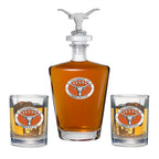University of Texas at Austin Royal Decanter with 3D Top Cougar & 2 Glasses