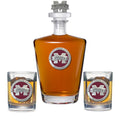 Mississippi State University Bulldogs "M" Logo with 3D Top & 2 Glasses