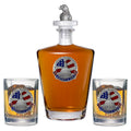 America's 250th Anniversary Capitol Dome Royal Decanter with 3D Top & 2 Glasses